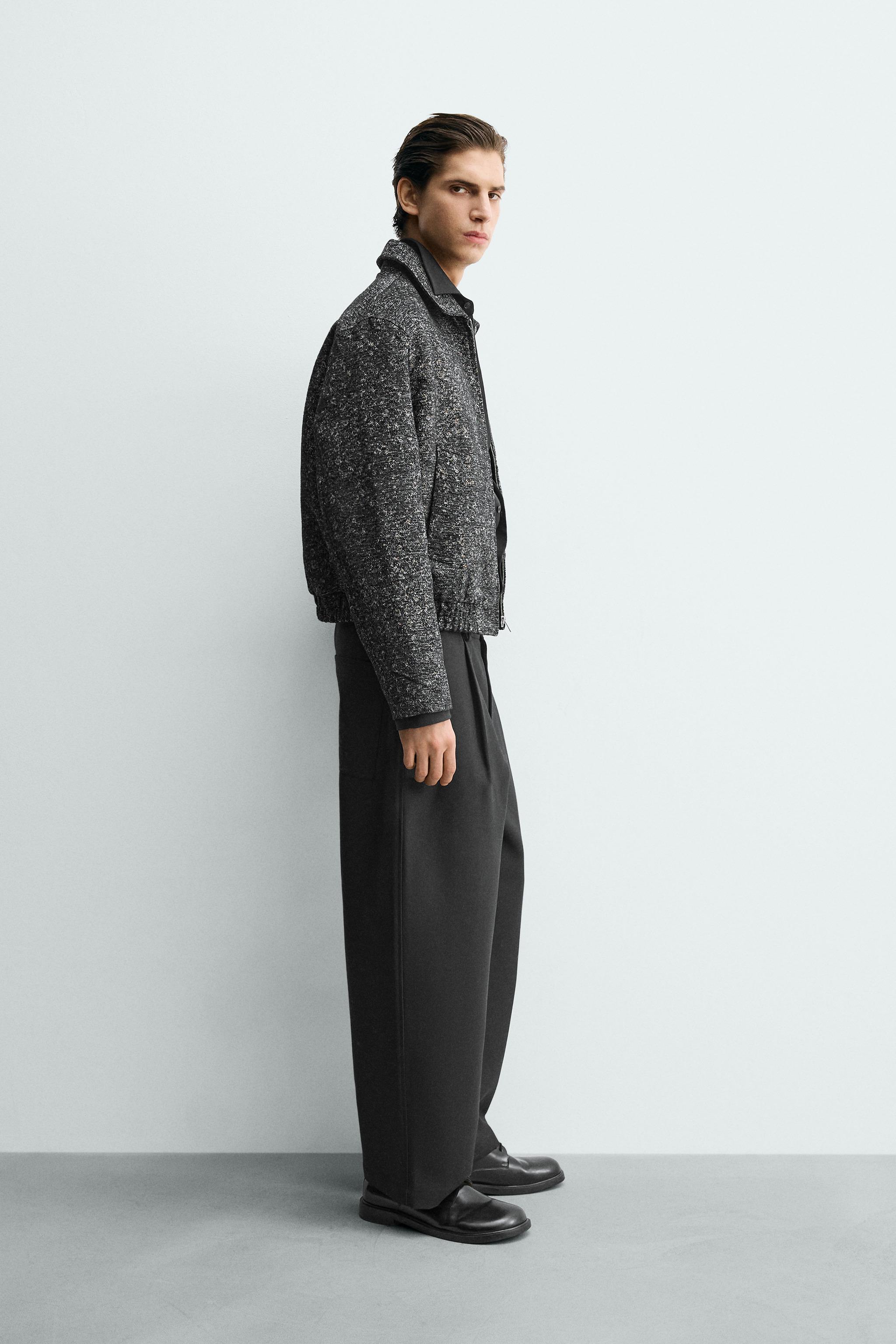 TEXTURED JACQUARD JACKET